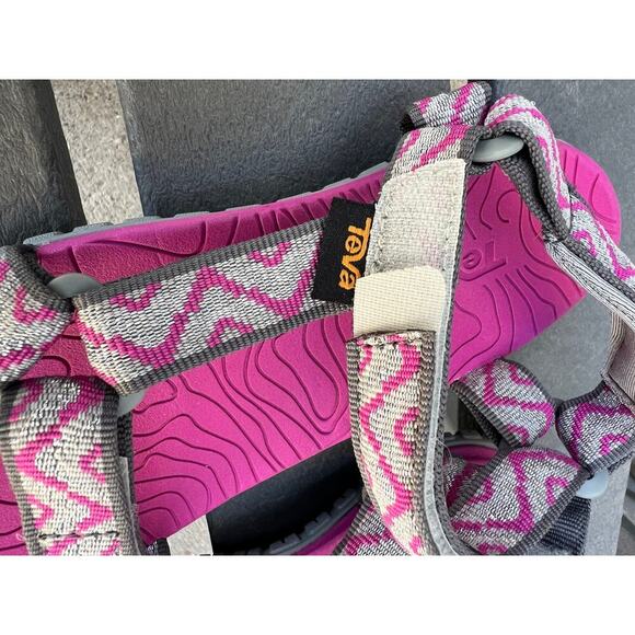 Teva Hurricane 3 active waterproof sandals, girls size 2 - Picture 4 of 8